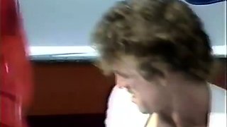 Blonde and brunette lesbo licking and fingering
