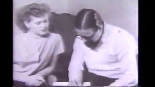 30s Vintage Black and White Porn with Big Natural Tits and Fur Coat