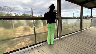 Girl takes a nice walk in the nature before getting fucked silly