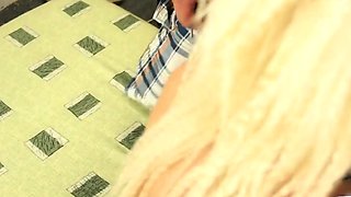 Pretty teen doll sucks and gets poked