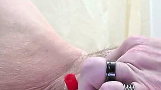 Cripplefreak4u Playing with Fucking Machine and Catheter Close up
