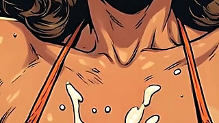 3D Cum on Breasts Art