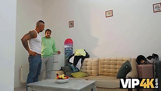 Vip4k. the exercise didn't go as planned after she eyed that huge pecker