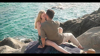 Real Couple - Ocean Waves Deep Oral, and Romantic Missionary