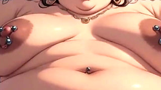 BBW Rope Bondage with Balloons - Beautiful Pussy on Full Display