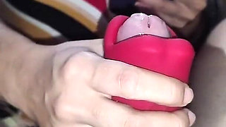 POV - Big Cock and Hot Brunette Wanking of Greedy Pussy