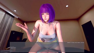 Busty detective with cartoonish curves in a wild adventure