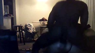 Black Stud Dominates Amateur White Slut on Webcam