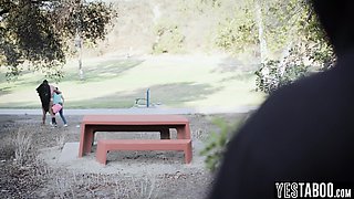 Homeless stalker watch Latina MILF fuck