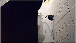 Girl Caught Masturbating In Public Toilet