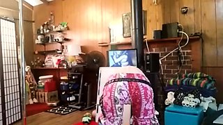 Sexy blonde chick solo masturbation with dildo