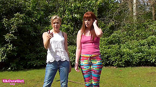 Naughty Garden Girls Stripped and Humiliated by Boss