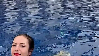 Outdoor Bikini Tease, Big Boobs Flashing