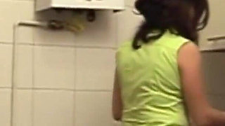 Stepdaughter Masturbates While Watching Stepdad Fuck the Maid