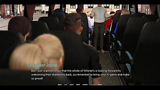 Taboo University - Hot Emo Girl Gives Me a Handjob Inside a Public Bus - 3D Porn Games