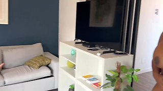 BBW MILF Ebony Maid with Monster Tits Gives Herself Passionately to Her White Boss