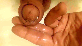 Peeing on My Hand, in a Sink