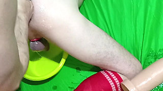 Tattooed ass getting fist