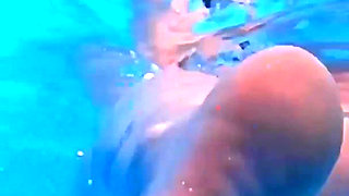 Breath Holding Underwater in Pool