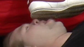 Evangelie Gets Her Shoes Cleaned and Smokes