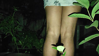 Booty spotted roaming in the garden at midnight