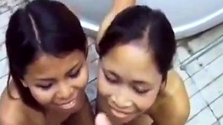 Two Thai Amateurs in a Steamy Threesome
