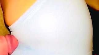 Rubbing My Big Cock on Wifes Perfect Tight Cameltoe in Yoga Shorts Doggystyle