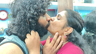 Couple lip lock romance, Malayali hot couple lip lock romance