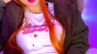 Masturbating teen solo in the gym