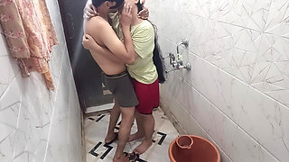 Left the Neighbor in the Bathroom and Cumshot