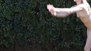 Naked Volleyball of Four Hot Girls