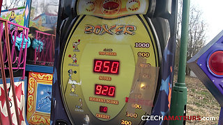 Beautiful young woman fucks in public (Czech Amateurs)