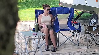 Euro amateur outdoor masturbation