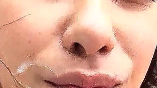 Japan Milf with Extremely Hairy Pussy gives Blowjob to Stranger