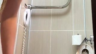 Golden Shower Compilation - Pissing in Glass & Cup, Covering My Small Tits with Warm Pee
