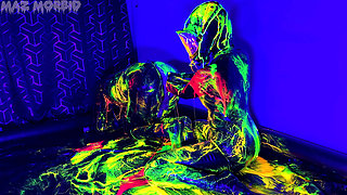 Uv Wet and Messy Gimpy Double Fisting 4K with Patricia