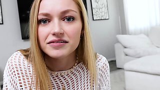 18yo stepsister gets caught naked and fucked by brother