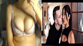 Real futanari, porn react, doll fucking