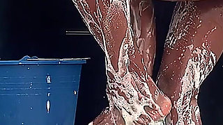 Hot Village Style Bathing, Love Feeling the Breeze Blow on My Juicy Tight Asshole