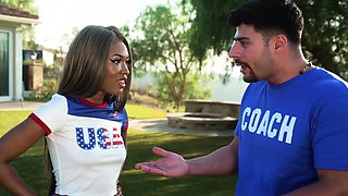 Outdoor Cock Riding With Athletes Dave Candle And Lana Gee