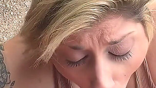 Stranded MILF Swallows a Load
