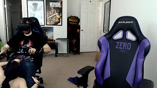 VR blowjob surprise