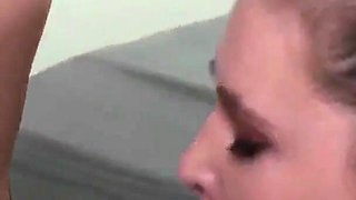 Young girl sucking cock like a pro