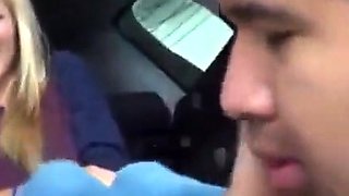 Foot Fetish Fun in the Car with My Amateur Slave