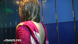 First Time Experience for Our Pretty Student Jessica in a Club for Swingers