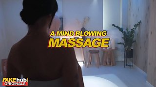 Jiggling convulsing ejaculations during mind fellating massage