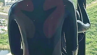 Horny in Latex Enjoying the View - Alex Latex