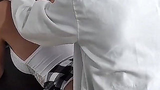 Patient Pisses Himself Horny on the Gynecologist's Cock!