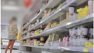 Walking Around The Store Without Panties