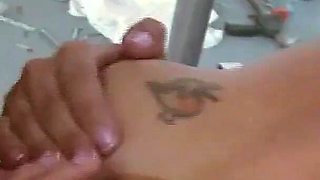 British MILF Scene-1 sexy Brunette MILF Eva May Fucking the Worker Until He Cums on Her Big Tits